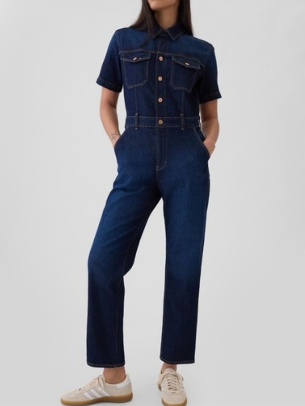 Gap Dark Blue Denim Jumpsuit NWT